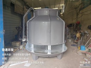 成都郫都区80t高温型冷却塔安装案例